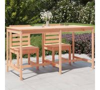 DYRJDJWIDHW Solid Douglas Wood Garden Table 203.5x90x110 cm Outdoor Dining Patio Furniture Large Rustic Picnic Table for Family Gatherings BBQ Party