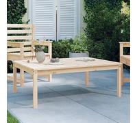 DYRJDJWIDHW Solid Pine Wood Garden Table 121x82.5x45 cm Outdoor Patio Dining Furniture for Terrace, Backyard - Rustic Design, Stable Surface, Durable Structure