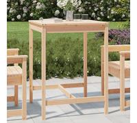 DYRJDJWIDHW Solid Pine Wood Garden Table 82.5x82.5x110cm Outdoor Patio Dining Furniture for Terrace Balcony Backyard with Weather-Resistant Finish