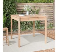 DYRJDJWIDHW Solid Pine Wood Garden Table 82.5x82.5x76 cm Outdoor Dining Patio Furniture Weatherproof Square Table for Terrace Backyard Balcony