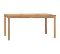 DYRJDJWIDHW Solid Teak Wood Outdoor Dining Table 160x80x77 cm, Garden Patio Table with Smooth Finish, Weather-Resistant & Durable, Perfect for Terrace Backyard Dining