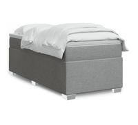 DYRJDJWIDHW Sommier à Lattes avec Matelas et Surmatelas 90x190 cm Gris Clair - Ensemble Lit Complet Confortable avec Ressorts Ensachés pour Un Sommeil Réparateur, Chambre et Guest Room