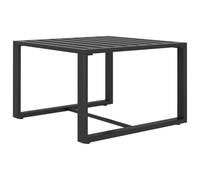 DYRJDJWIDHW Table Basse Aluminium Anthracite - Modern Outdoor Indoor Coffee Table, Lightweight Modular Design, Weather-Resistant, 60x60x38cm, Perfect for Patio Garden Lounge Balcony