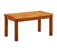 DYRJDJWIDHW Table Basse de Jardin en Bois d'acacia Massif 70x40x36 cm, Meuble extérieur résistant aux intempéries avec Plateau à Lattes, idéal pour Salon de Jardin, terrasse, Balcon