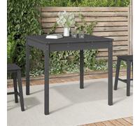 DYRJDJWIDHW Table de Jardin en Bois Massif de Pin Gris 82.5x82.5x76 cm, Extensible pour Terrasse et Jardin, Résistant aux Intempéries et Facile à Nettoyer