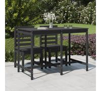 DYRJDJWIDHW Table de Jardin rectangulaire Gris 160x83x110 cm en Bois Massif de pin, Grande Table d'extérieur résistante aux intempéries pour terrasse et Jardin, Design Moderne et Durable