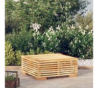 DYRJDJWIDHW Teak Wood Outdoor Coffee Table 69.5x69.5x31 cm - Solid Garden Side Table for Patio, Balcony Terrace Weatherproof Durable Furniture with Smooth Finish Perfect for Snacks & Decor