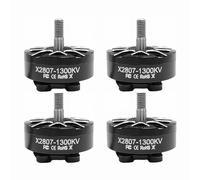DYS Lot de 4 moteurs sans balais X2807 1300 KV 1500 KV 1700 KV 6S pour drone de course FPV longue portée 17,8 cm Moteur quadrirotor X2807 1300 KV 4 pièces