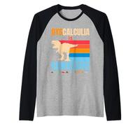 Dyscalculia Is Awesome Dinosaure pour la sensibilisation au TDAH pour garçons et filles Manche Raglan