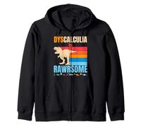 Dyscalculia Is Awesome Dinosaure pour la sensibilisation au TDAH pour garçons et filles Sweat à Capuche