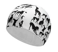 Dyscalibro Bonnet de bain pour lévrier italien pour cheveux longs et courts
