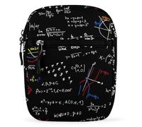 Dyscalibro Sac à bandoulière, sac à bandoulière amusant Corgi multifonction, petit sac pour le travail, les voyages d'affaires, Éducation linéaire des mathématiques, Taille unique