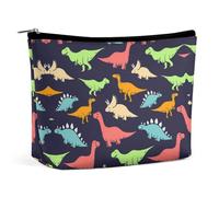 Dyscalibro Trousse de maquillage Smile Shiba Inu, trousse de toilette portable avec fermeture éclair pour un usage quotidien, voyage, Monster Dinosaure, One Size