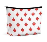 Dyscalibro Trousse de toilette portable avec fermeture éclair pour un usage quotidien, voyage, Feuille d'érable canadien., One Size