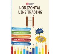 Dysgraphia and Handwriting support for kids 3-9 Years: Horizontal Line Tracing Workbook for Kids Build Pre-Writing Skills Through Simple Practice
