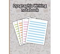 Dysgraphia Writing Paper for kids: Adaptive Paper to Tracing and writing practice for dysgraphia - Visual Cues with Colored Lines and Left Margins for boy and girls