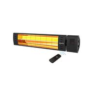 Dysis Radiateur infrarouge de terrasse avec télécommande, 2300 W, 4 niveaux de chauffage, IP 65, résistant à la poussière et à la pluie, pour intérieur et extérieur, chauffage de plafond