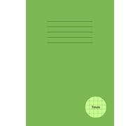 Dyslexia Friendly Exercise Book A5 - 7mm Squared: Dyslexic Coloured Notebook for Maths | Visual Stress Green Tinted Paper,100 pages | 7 mm Grid Ruled ... | Office, School, Work, Home, Homeschooling
