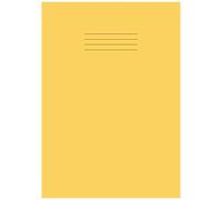 Dyslexia Tinted Exercise Book A4 8mm Lined: Visual Stress Relief, School Writing Notebook - Cream Paper, 80 Gsm, 100 Pages 8 Mm Line Ruled With Margin Ideal For Homeschool & Home Use - Yellow Cove