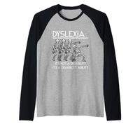 Dyslexie Ce n'est Pas Un Squelette de Sensibilisation à la dyslexie du Handicap Manche Raglan