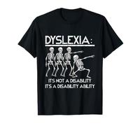 Dyslexie Ce n'est Pas Un Squelette de Sensibilisation à la dyslexie du Handicap T-Shirt