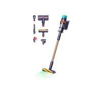 Dyson Gen5detect Aspirateur Balai Sans Sac Bleu/Cuivre, Autonomie 70min, HEPA, 0.77L, 262 AW, LCD, 276x250x1276mm, 3.5kg, Moteur 135000tr/min