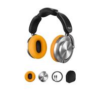 Dyson OnTrac™ Casque Audio sans Fil avec réduction de Bruit Active- 55 hrs d’autonomie- Bluetooth 5.0- Charge Rapide de 10 Minutes 6 Hz à 21kHz étui de Protection- Personnalisable (Aluminium/Jaune)