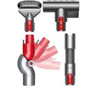 Dyson Original - 971533-01 - Kit nettoyage animaux Dyson V7 à V15 (4 accessoires : brosse mini turbo motorisée pour tous poils, rallonge, coude inclinable adaptateur meuble bas, brossette)