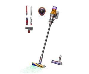 Dyson V12 Detect™ - Aspirateur Sans Fil - Slim + Kit Pour Nettoyage Minutieux - Jaune/Nickel
