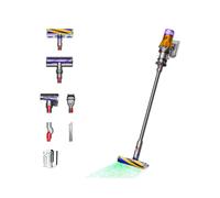 Dyson V12 Detect Slim Absolute - Aspirateur Balai 2-en-1 545W Cyclonique Sans Sac Nickel/Jaune LCD - Autonomie 60min - Puissance d'aspiration 150 AW