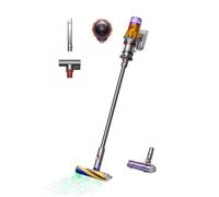 Dyson V12 Slim Detect Absolute 2026 Aspirateur vertical, 0,35 l, 60 minutes d'autonomie, 3 modes d'aspiration, jaune/nickel