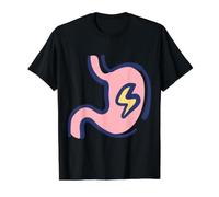 Dyspepsie de l'indigestion T-Shirt Graphique avec Valeur, Homme, Noir, L