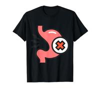 Dyspepsie de l'indigestion T-Shirt Graphique avec Valeur, Homme, Noir, L