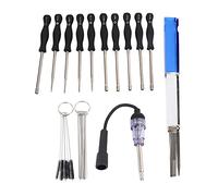 Dyspnea Kit de Tournevis pour Outil de RéGlage de Carburateur Testeur D'Allumage de Moteur plus Propre pour Moteur/de Carburateur À Alternatif Commun