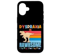 Dyspraxia is Awesome Dinosaure de Sensibilisation à la dyspraxie pour garçons et Filles Coque pour iPhone 16