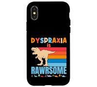 Dyspraxia is Awesome Dinosaure de Sensibilisation à la dyspraxie pour garçons et Filles Coque pour iPhone X/XS