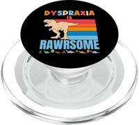 Dyspraxia is Awesome Dinosaure de Sensibilisation à la dyspraxie pour garçons et Filles PopSockets PopGrip pour MagSafe