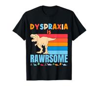 Dyspraxia Is Awesome Dinosaure de sensibilisation à la dyspraxie pour garçons et filles T-Shirt