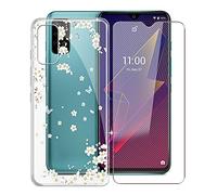 DYSu Coque pour Wiko Power U30, 1 Pièces Verre Trempé Protection écran, Transparent Silicone TPU Etui Protection Housse Détachable Cover Anti-Choc Case pour Wiko Power U30 (6.82") - WM91