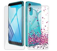 DYSu Coque pour Wiko Y51 (5.45 Pouces) Cover + Verre trempé Film Protection Housse Transparente TPU Etui Silicone Bumper Back Case et Film trempé pour Wiko Y51 - WM85