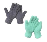 DYSWTUE 4 Pièces Gants en Microfibre pour Dépoussiérer, Réutilisables et Lavables, Gants de Ménage pour Hommes et Femmes, pour la Maison, Les Stores, la Voiture, Les Lampes, Les Plantes