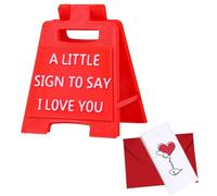 DYSWTUE Cadeaux de Saint-Valentin, Figurines Romantiques avec Signe I Love You, Cadeaux Amusants et Sincères pour Elle et Lui, Convient pour un Anniversaire, un Mariage, un Anniversaire