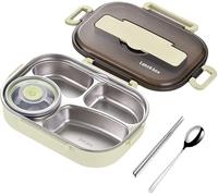 Dytabepl Boîtes à bento de 1,5 l pour étudiants, isolation thermique Bento, boîte à déjeuner, ensemble de vaisselle, boîte à déjeuner pour enfants, 3