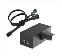 Dytabepl Contrôleur de ventilateur PWM, régulateur de vitesse, ventilateur 4 broches, alimentation USB de type C, option de refroidissement par eau, commande du ventilateur USB