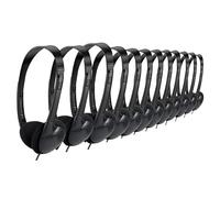 Dytabepl Lot de 20 écouteurs filaires pour Salle de outeurs Intra-Auriculaires, Son Clair, Casque stéréo 3,5 mm pour quizz de dolescents, bibliothèques, laboratoires informatiques