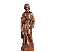 Dytartzx Statuette en Bois de Saint Joseph pour la décoration intérieure, Petite Figurine en Bois de Saint Joseph et Cadeau chrétien