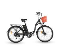 DYU C6 Vélo Électrique - Transmission Shimano 6 Vitesses, Batterie Amovible 36V 12.5Ah,Noir