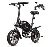 DYU D3S Vélo électrique - Design pliant compact, roues 14 , moteur 250W, autonomie 50KM, 100% conforme à la législation européenne