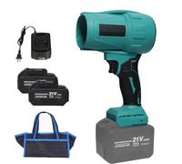 DYUNCZ Cordless Leaf Blower Handheld, 400 000 TR/Min Souffleur Batterie, Souffleur Turbo Super Puissant sans Fil avec 2 Batteries Rechargeables, Vitesse Réglable