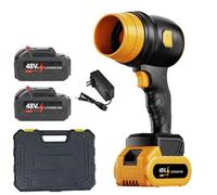 DYUNCZ Souffleur de Feuilles sans Fil, 34 000 TR/Min, Souffleur à Batterie avec 2 Batteries 48 V et Chargeur, Ventilateur Turbo de 80 Mm, pour Terrasse, Pelouse